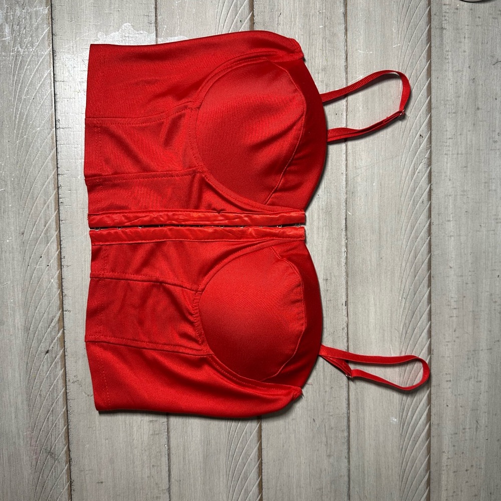 Haute Monde Scarlet Bustier Top
